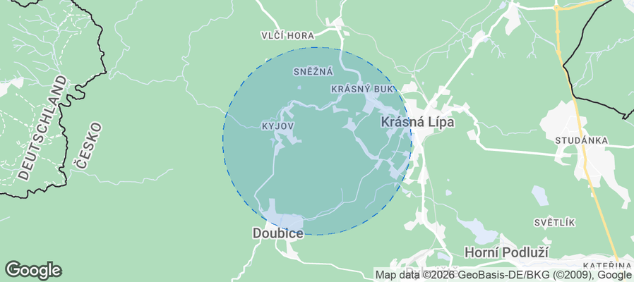 okres Děčín Airbnb map